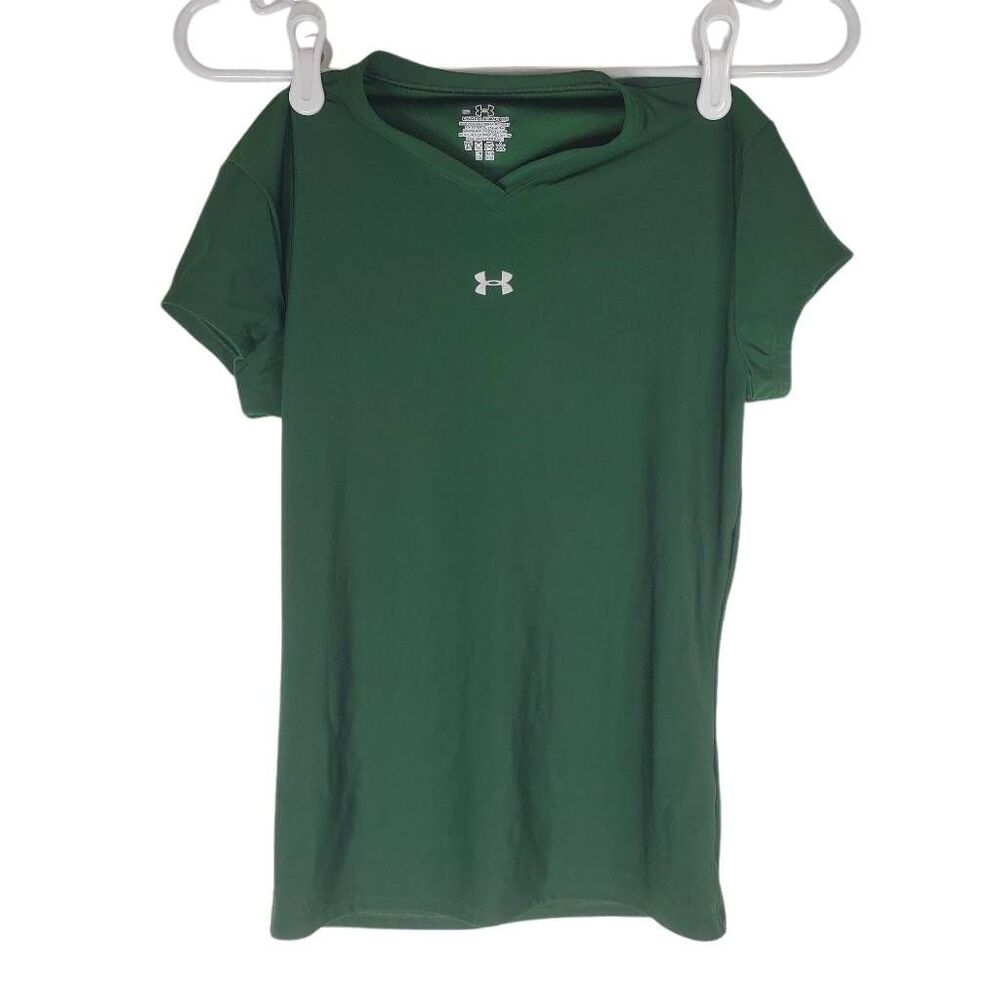 Under Armour V-neck Short Sleeve All Star Express Performance Tee Green‎ Medium